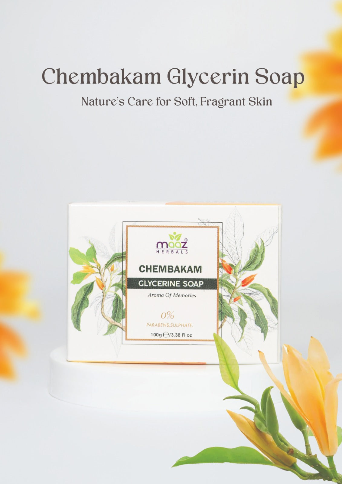 Chembakam Glycerine Bathing Bar 100 gm