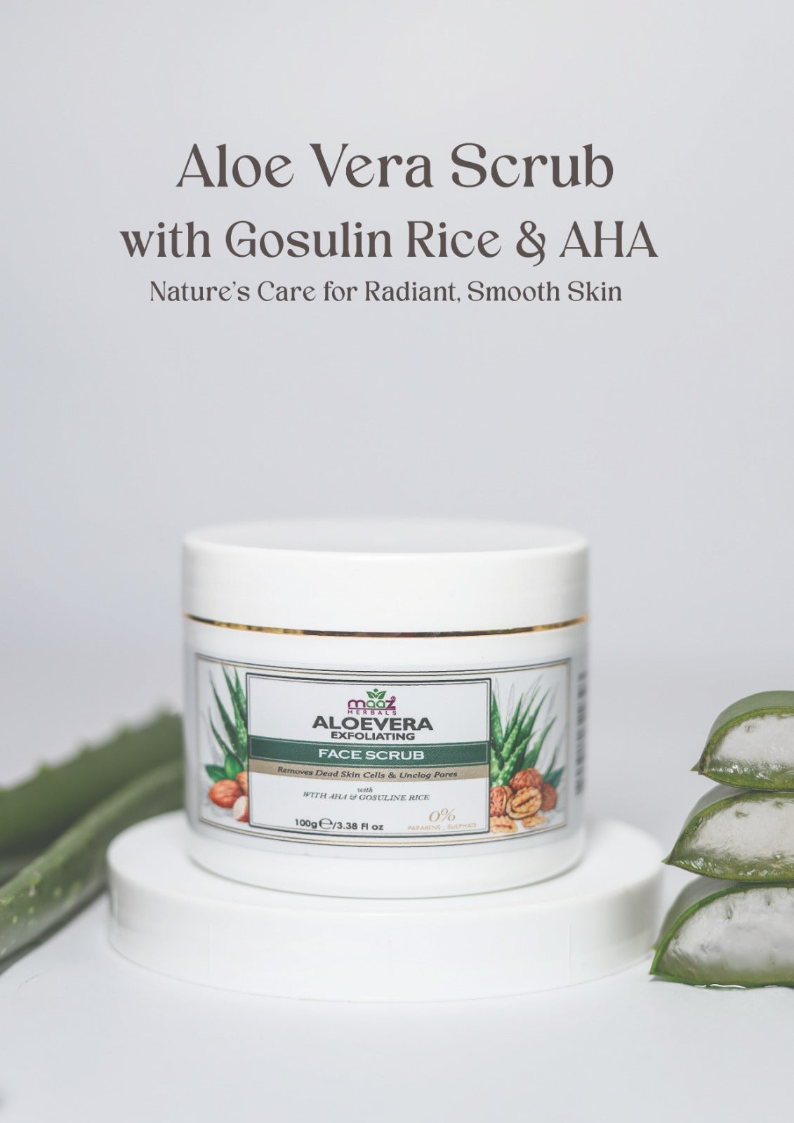 Aloe Vera Exfoliating Face Scrub 100 gm