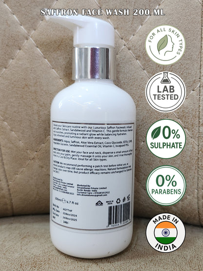 Saffron Face Wash 200 ml